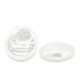Imitation freshwater pearls coin 12x13mm White